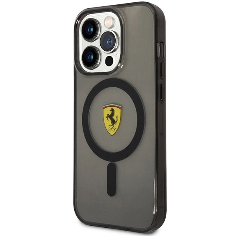 2. Ferrari FEHMP14LUKK iPhone 14 Pro 6.1" black/black hardcase Translucent Magsafe