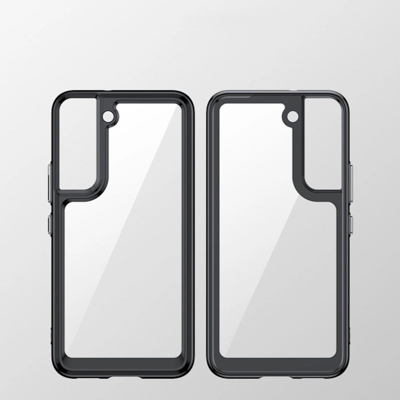 8. Outer Space Case Case for Samsung Galaxy S22 + (S22 Plus) Hard Cover with Gel Frame Transparent