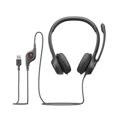 2. Logitech H390 Headphones 981-000406 (Black)