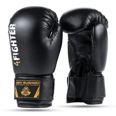 6oz Boxing Gloves for Kids - 4Fighter Black