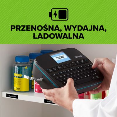 13. DYMO LabelManager 640CB 6/9/12/19/24mm D1 Qwerty Tape
