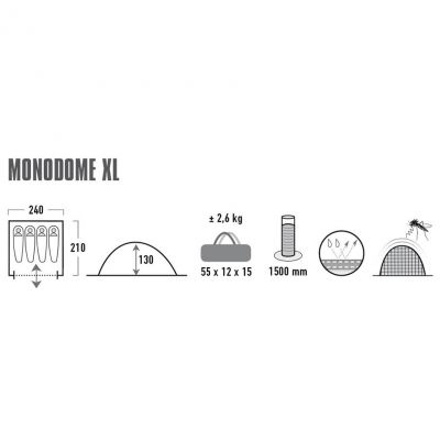 10. High Peak Monodome 4 tent 10310