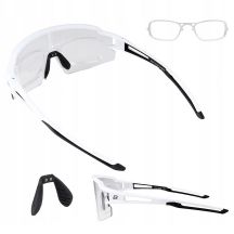 Rockbros Photochromic Cycling Glasses with UV Protection and Corrective Insert - White