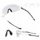 Rockbros Photochromic Cycling Glasses with UV Protection and Corrective Insert - White