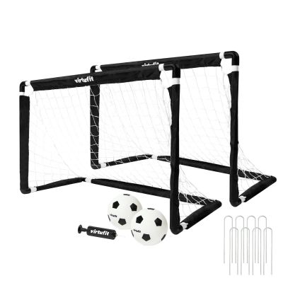 VIRTUFIT CHILDREN'S SOCCER GOAL SET WITH 2 BALLS AND PUMP - SOCCER GOALS - 92