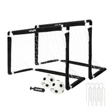 VIRTUFIT CHILDREN'S SOCCER GOAL SET WITH 2 BALLS AND PUMP - SOCCER GOALS - 92