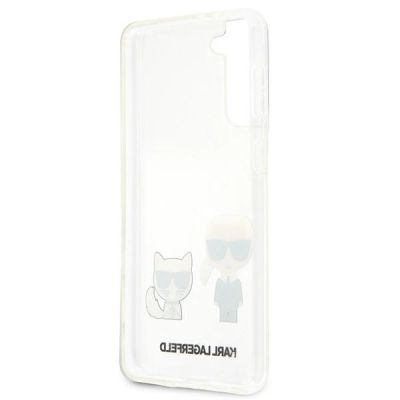 7. Karl Lagerfeld Karl&Choupette Case for Samsung Galaxy S21+ - Transparent