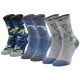 Skechers 3PPK Boys Casual Glow In The Dark Socks SK41078-9303 Multicolored 27-30