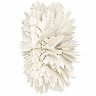 3. Hanging Paper Snowflake Decoration Ø 50 cm MICA – White