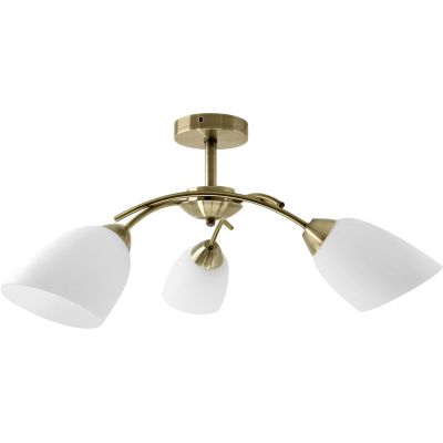 Classic chandelier Activejet NIKITA triple ceiling hanging lamp Patina 3xE27 for the living room