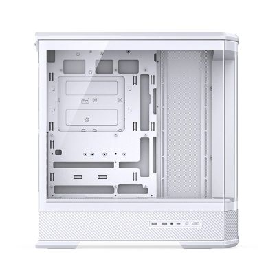 8. Jonsbo D400 PC Case, Midi Tower, ATX, Tempered Glass - White