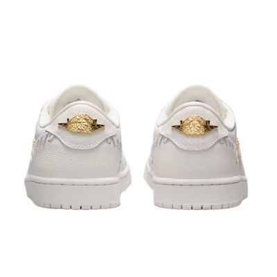 3. Air Jordan 1 Low Method of Make Wmns “White/Metallic Gold” women's sports shoes - FN5032-100