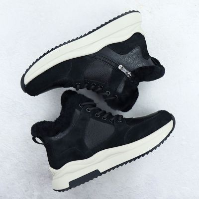 7. Women's leather ankle boots on a black platform Filippo DBT7240