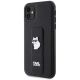 2. Karl Lagerfeld Gripstand Saffiano Choupette Pins Case for iPhone 11 / Xr - Black