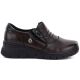 2. Women's brown leather wedge shoes Vinceza 133118
