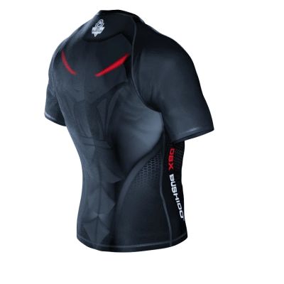 7. The "Snake" compression Rashguard shirt is made of DBX MORE DRY M material.