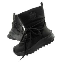 Lee Cooper women's winter hiking sports shoes, insulated, black, natural leather