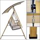 20. 2-PERSON GARDEN AND BALCONY SWING 194x136x173CM SAND