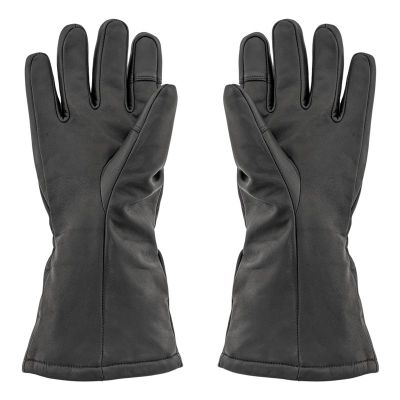 8. GLOVII Heated Leather Gloves for Everyday Use, Size L, GI2BL