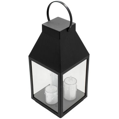 15. DECORATIVE LANTERN WITH 3 CANDLES