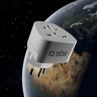 9. SBS CH Travel Adapter - Universal - White