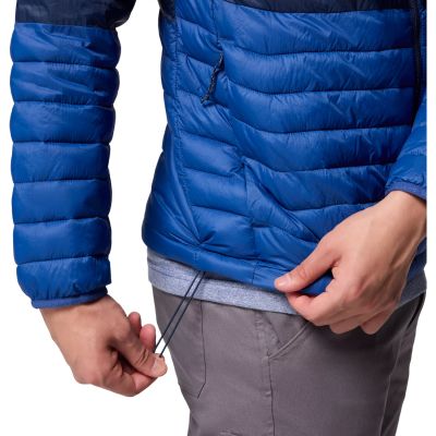 4. Columbia Powder Pass Hooded Jacket 2134131433 Blue L