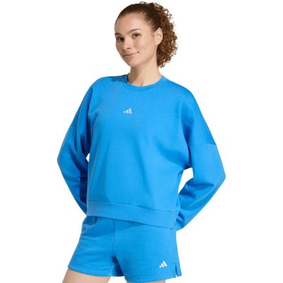 adidas Essentials Small Logo Feelcozy Women's Sweatshirt Blue KC5280