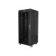 5. LANBERG FLOOR RACK CABINET 19" 27U 600X600 GLASS DOOR LCD BLACK FF01-6627-12BL (FLAT PACK)
