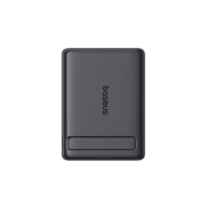 7. Baseus PicoGo AM31 Qi2 5000mAh 20W MagSafe Compatible Power Bank with Stand (with Black Simple Braided USB-C - USB-C 30cm Cable) - Black