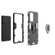 2. Ring Armor tough hybrid case cover + magnetic holder for Samsung Galaxy A73 black