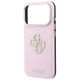 6. Guess Smooth & Big Strass Logo Case for iPhone 18 Pro / 17 Pro - Pink