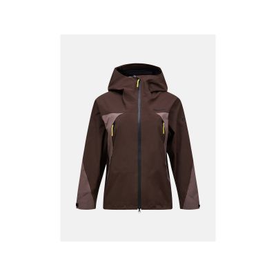 Women's PEAK PERFORMANCE W Ridge Hipe Ace 3L Shell Jacket Brown