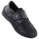 Leather Velcro shoes, elastic, black, Unisoft 8435