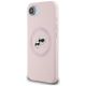 2. Karl Lagerfeld Silicone Karl&Choupette Heads MagSafe iPhone 16e Case - Pink