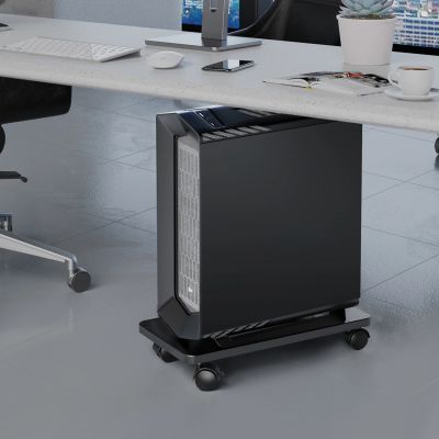 3. Orico CPB6 Computer Stand with Wheels - Black