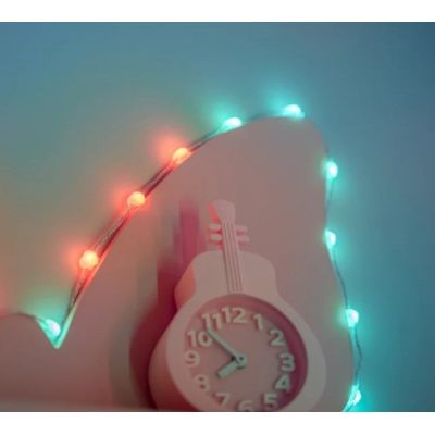 12. Twinkly Candies – 100 Candle-Shaped RGB LED Lights, Green Cable, USB-C