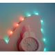 12. Twinkly Candies – 100 Candle-Shaped RGB LED Lights, Green Cable, USB-C
