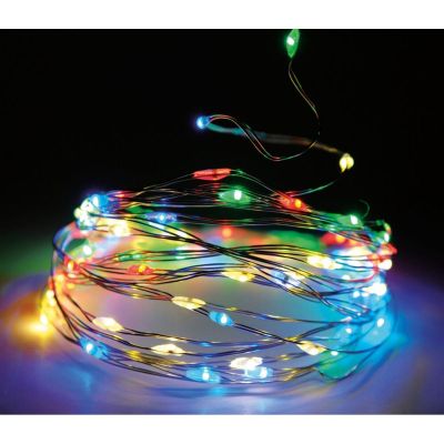 12. WIRE GARLAND LAMPS 120 LED MULTICOLOR