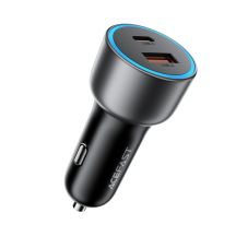 Acefast B21 75W USB-C + USB-A Car Charger - Black