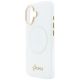 6. Guess IML Gradient Script Metal MagSafe Case for iPhone 17 - White