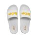 5. Lee Cooper women's sports shoes slip-on slippers comfortable lightweight white yellow
