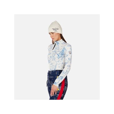 4. ROSSIGNOL W JCC BOOSTER HZ women's sweatshirt white
