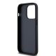 7. DKNY Leather Checkered Mono Pattern & Printed Stripes iPhone 14 Pro Case - Black