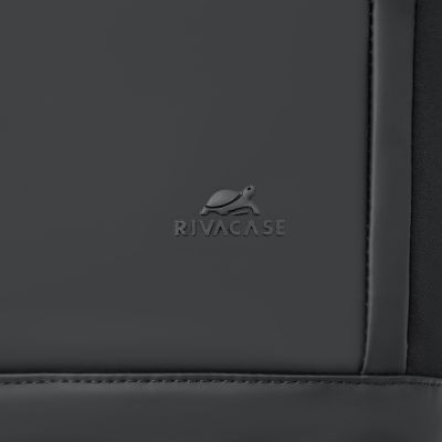 21. Rivacase Eden City Backpack Black Polyester, Waxed Leather (Pull Up)