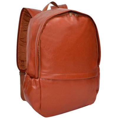 Brown Faux Leather Backpack SEMI LINE