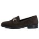 3. Women's brown suede leather loafers Rieker 46262-25