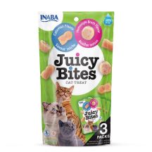INABA Juicy Bites Homemade Broth and Squid Flavor - Cat Treat - 3x11.3 g