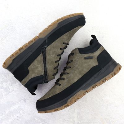 5. Waterproof Khaki Men's Hiking Boots Rieker 35508-25