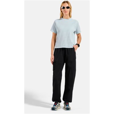 4. ODLO Women’s Short-Sleeve Crew Neck s/s CUBIC T-Shirt, Blue