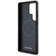 7. Mercedes Leather Horizontal Debossed Curves MagSafe Case for Samsung Galaxy S25 Ultra - Black